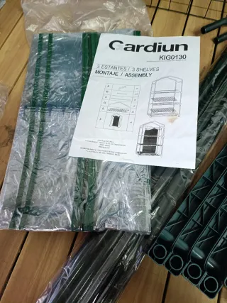 Invernadero PVC/Acero 3 Estantes 69x49x130 cm Leaf