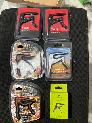 Cejillas Ukelele Admira y Stagg Unidad