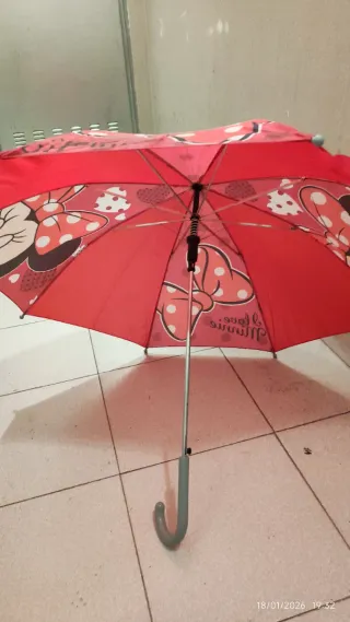 Paraguas Minnie Mouse Disney Rojo