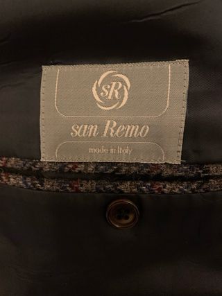 Blazer SanRemo Vintage in Lana Taglia 50