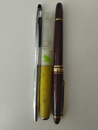 Lote 2 bolígrafos y pluma