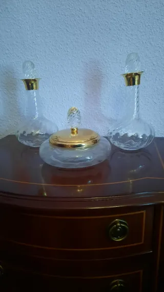 Juego de tocador de cristal