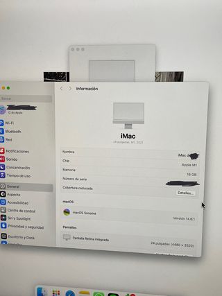 iMac M1 512GB SSD 16GB RAM