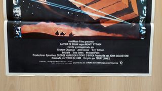 Cartel de cine original La vida de Brian (1979)