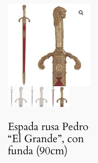 Réplica Espada Rusa Pedro el Grande