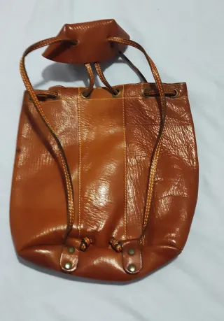 Mochila de cuero marrón de Ubrique