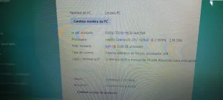 Portátil Lenovo Windows 8