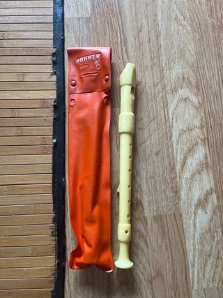 Flauta Hohner 9516 con funda naranja