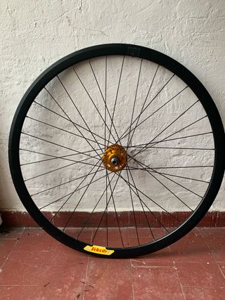 Llanta Delantera 700 Fixie Velocity Negra rueda