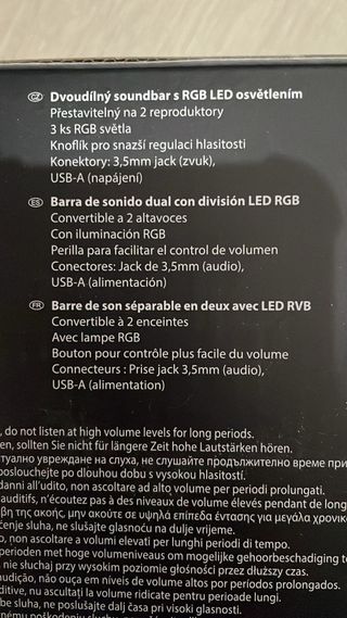 Altavoces Gaming LED 2 en 1 potentes