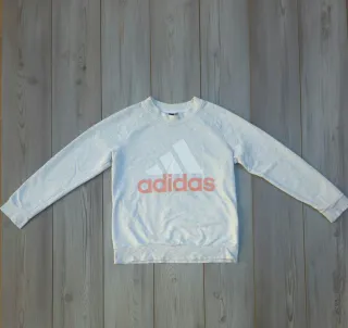 Sudadera Adidas gris y rosa