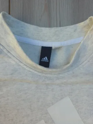 Sudadera Adidas gris y rosa