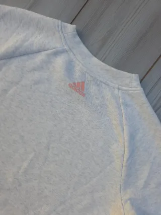 Sudadera Adidas gris y rosa