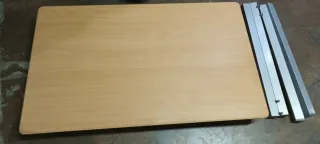 Mesa de cocina extensible madera y metal