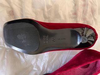 Zapatos Blay granate terciopelo