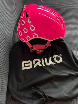Casco de esquí Briko rosa