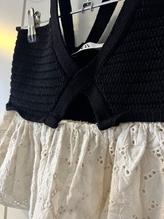 Top Zara Negro y Blanco