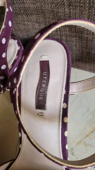 Zapatos Uterqüe Talla 38 Estampado Lunares