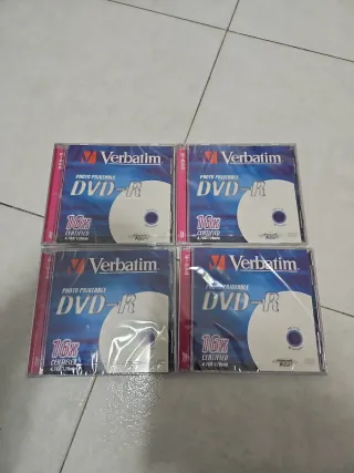 4 DVD-R Verbatim Photo Printable 16x Sigillati