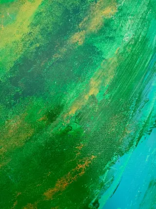 Cuadro abstracto pintado a mano