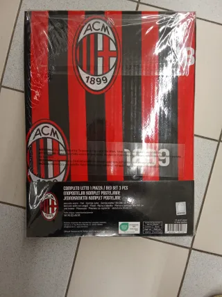 Completo letto 1 piazza AC Milan