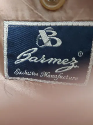 Americana cuadros beige y verde