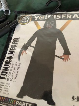 Disfraz Túnica Negra 10-12 + Guadaña