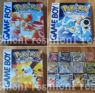 3 Cajas Pokémon Game Boy y Game Boy Color