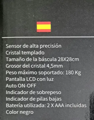 Báscula Baño Digital Euro Life 180kg