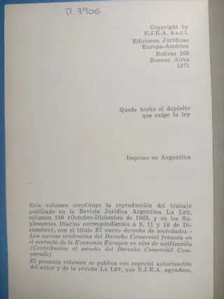 Libro Contribución al Estudio del Derecho Comercia