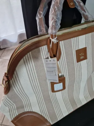 Borsone Carpisa beige e marrone