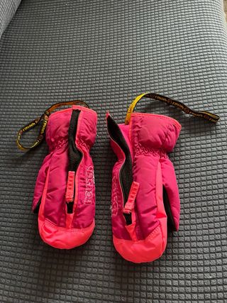 Manoplas esquí infantiles rosas