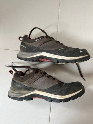 Zapatillas Quechua Trekking Gris/Rosa