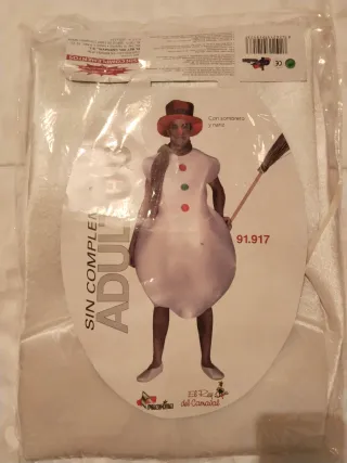 Disfraz Muñeco Nieve Adulto El Rey Carnaval