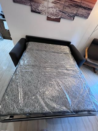 Sofá cama 3 plazas gris