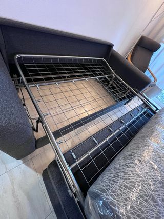 Sofá cama 3 plazas gris