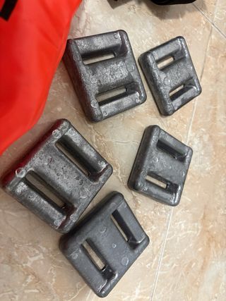 Boya, plomos y cinturón buceo-pesca submarina