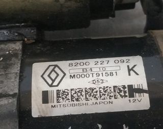 Motor arranque 8200227092 renault kangoo 445064
