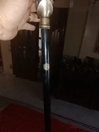 Antiguo bastón con empuñadura de elefante