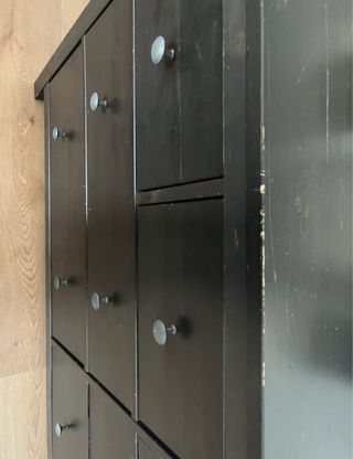 Cassettiera Ikea marrone scuro