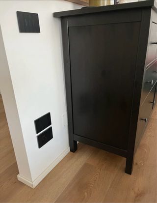 Cassettiera Ikea marrone scuro