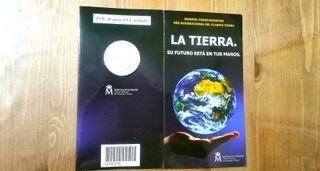 Moneda 12€. Plata 2008 Planeta Tierra .Cartera.