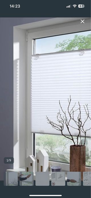 3 Tende plissettate bianche