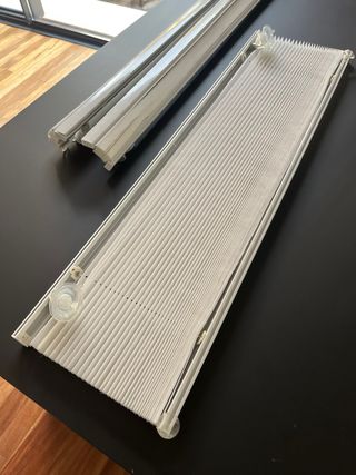 3 Tende plissettate bianche