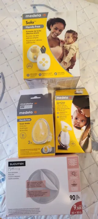 Lote Medela (Sacaleches mas accesorios)