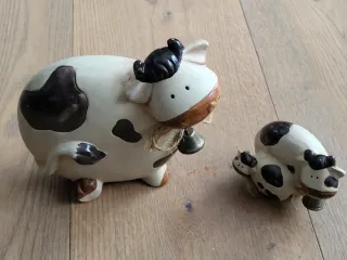 Set 2 Mucche in terracotta