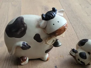 Set 2 Mucche in terracotta