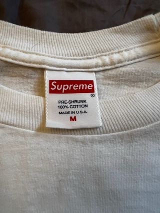 Camiseta Supreme D'Hiver Blanca Talla L