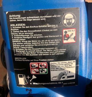 Motosierra Royal Einhell  Gasolina Recién revisada