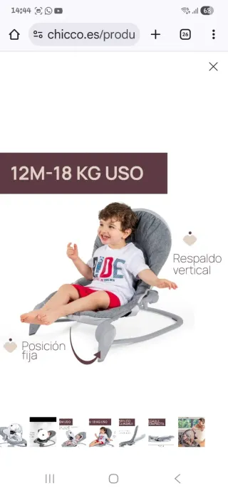 Hamaca bebé Chicco Polly